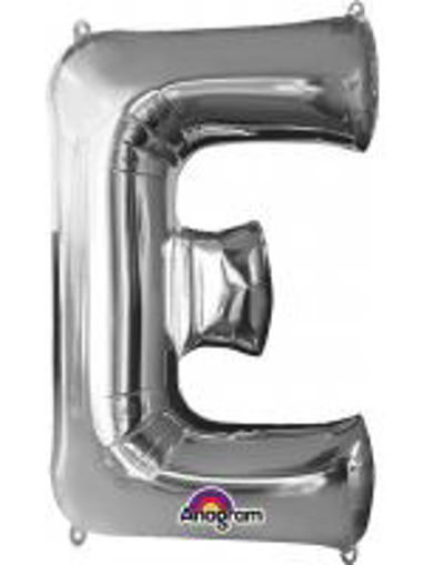 Picture of SILVER LETTER E FOIL BALLOON